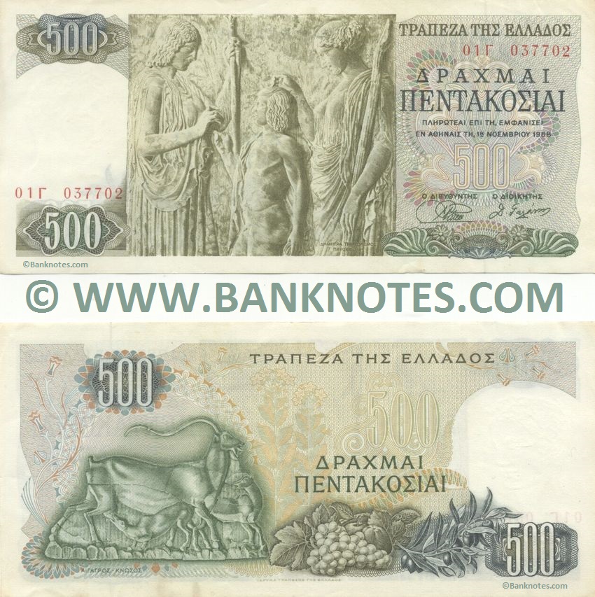 Greek Currency Banknote Gallery