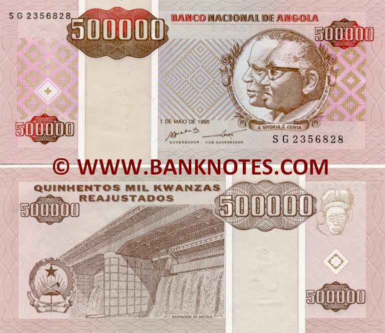 Angola 500000 Kwanzas Reajustados 1995 (SG23568xx) UNC