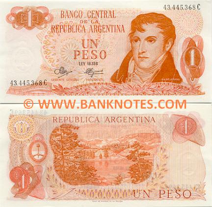 Argentina 1 Peso (1970-73) (02.989.2xxE) UNC