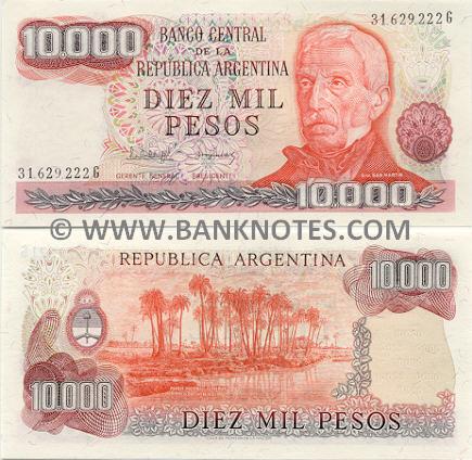 Argentina 10000 Pesos (1976-83)