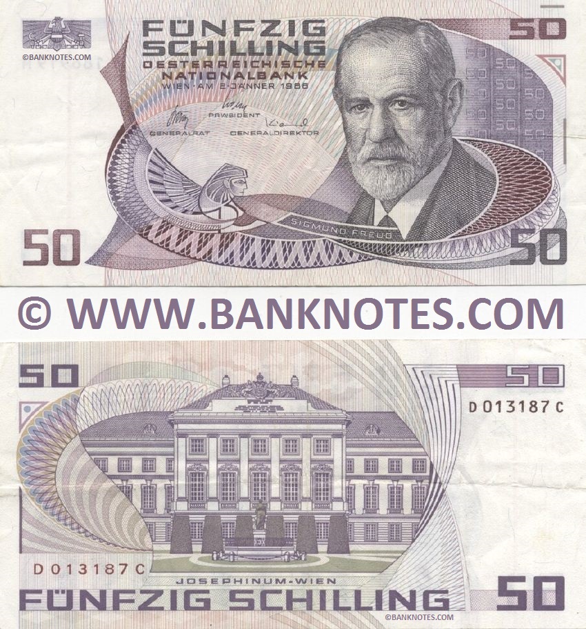 Austria 50 Schilling 2.1.1986 (C 186919 M) (circulated) VF