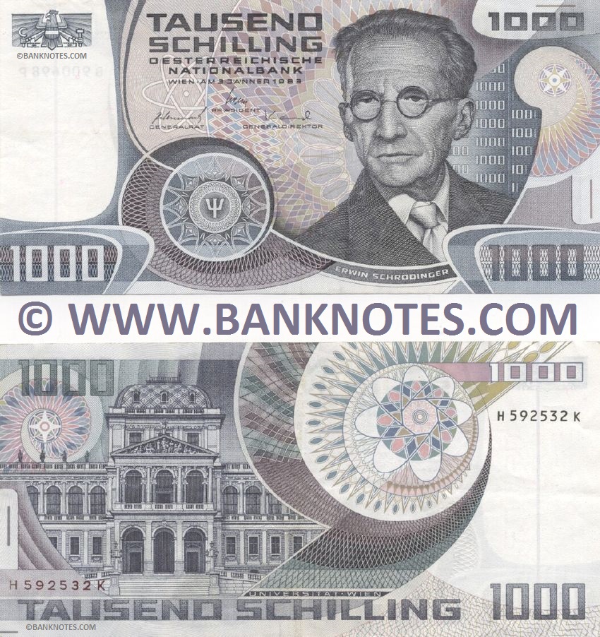 Austria 1000 Schilling 3.1.1983