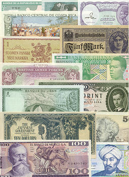 Banknote Country-Set of 200 different countries banknotes UNC