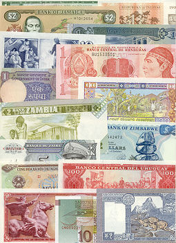 Banknote Regular Set of 50 different world banknotes UNC