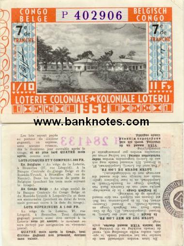 Belgian Congo 11 Francs 1958 (P402906) aXF