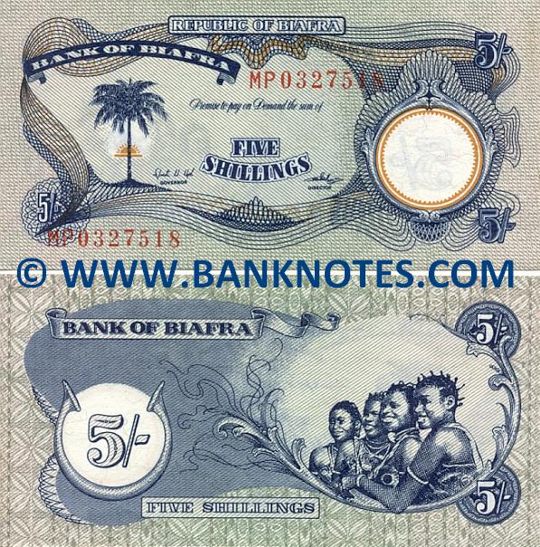 Biafra 5 Shillings (1968-69) (MP0327518) AU-UNC