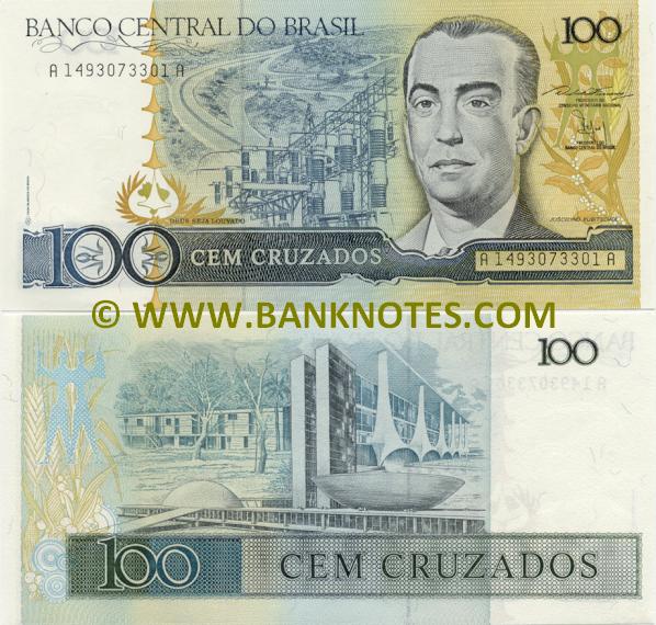 Brazil 100 Cruzados (1987) (A14930733xxA) UNC