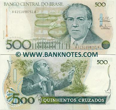 Brazil 500 Cruzados (1988) (A77360914xxA) UNC