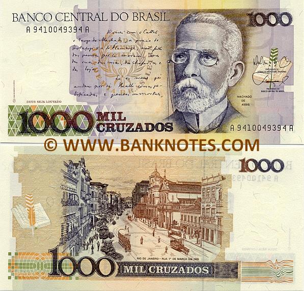 Brazil 1000 Cruzados (1988) (A96670734xxA) UNC