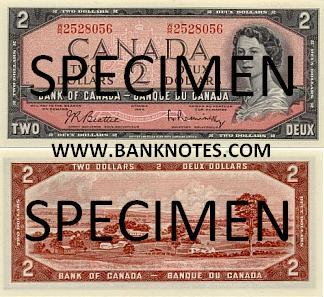 Canada 2 Dollars 1954 (1973-75) (V/G1488123) AU-UNC