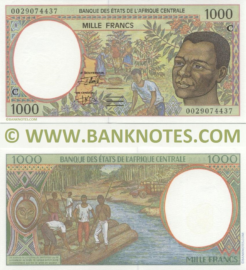 Congo Republic 1000 Francs 2000 (C-00290744xx) UNC
