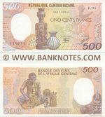 Central African Republic 500 Francs 1.1.1987 (R.02/04111093x) UNC
