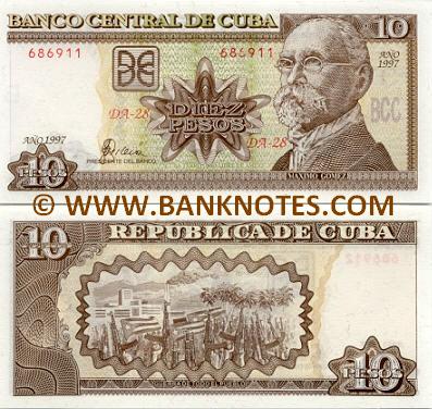 Cuba 10 Pesos 2005 (DH-22/3986xx) UNC-