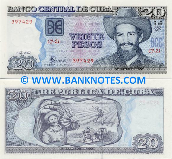 Cuba 20 Pesos 2008 (CK-08/1338xx) UNC