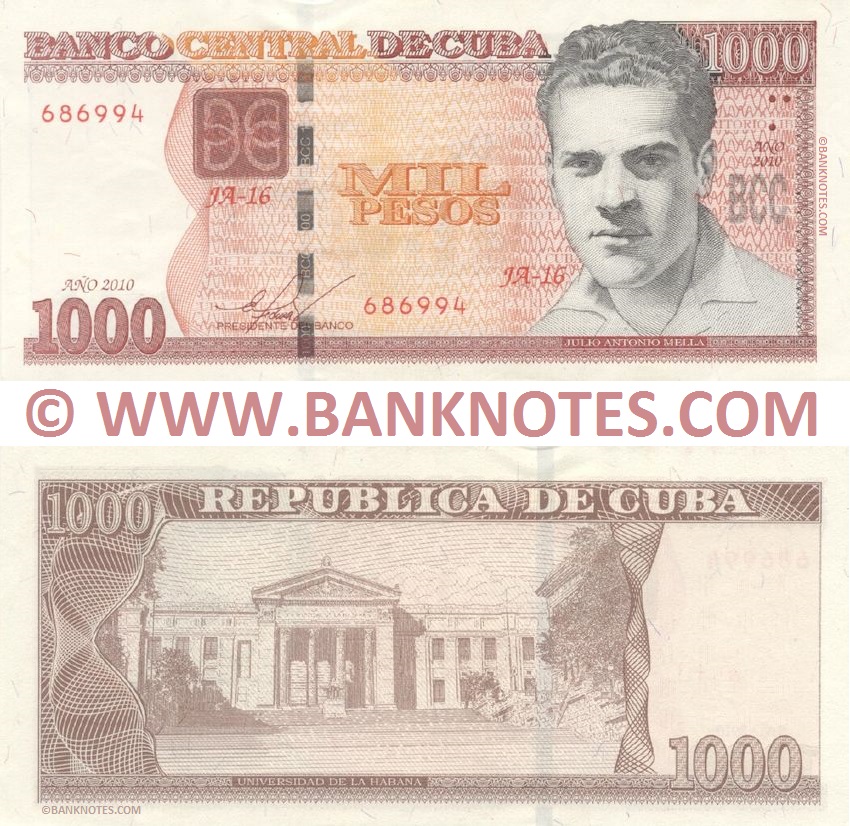 Cuba 1000 Pesos 2010