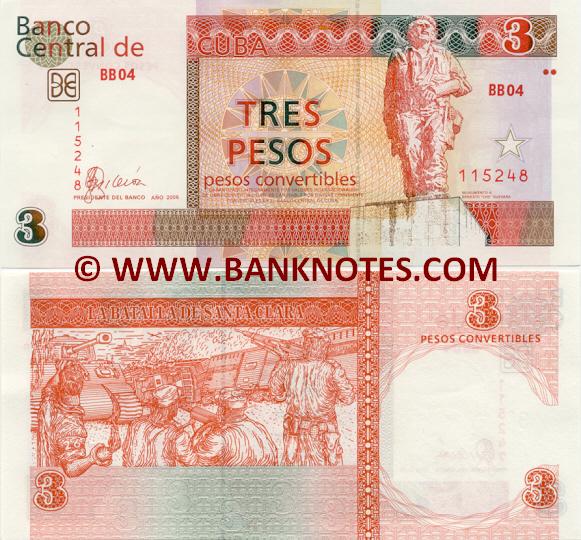Cuba 3 Pesos Convertibles 2017 (BE12/559318) UNC