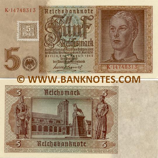 German Democratic Republic 5 Mark 1948 (K.14748301) UNC