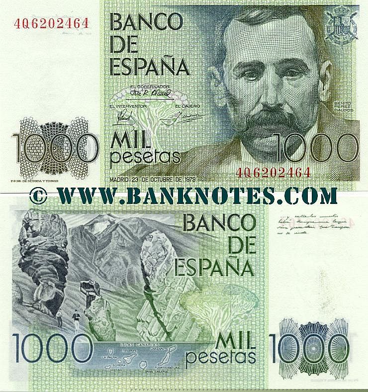 Spain 1000 Pesetas 23.10.1979 (2W-4221730) UNC