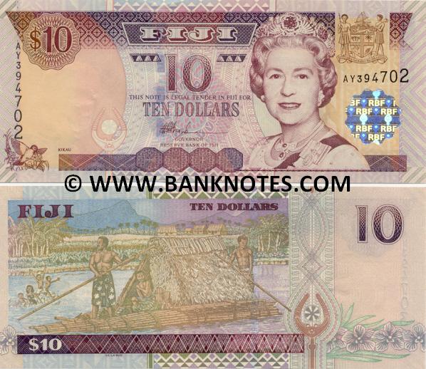Fiji 10 Dollars (2002) (BG07801x) UNC