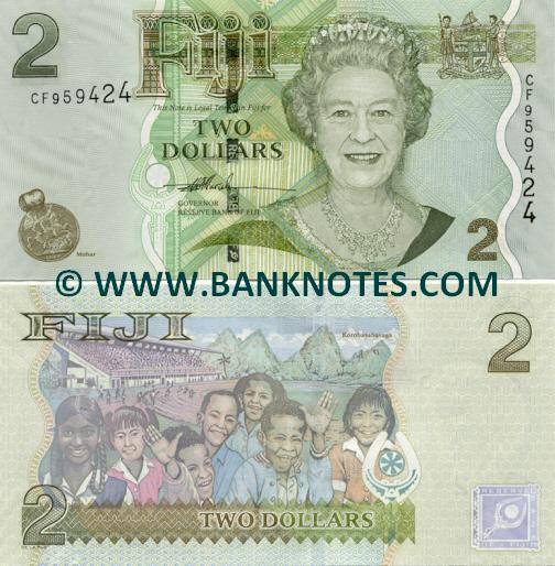 Fiji 2 Dollars (2007) (CF9594xx) UNC