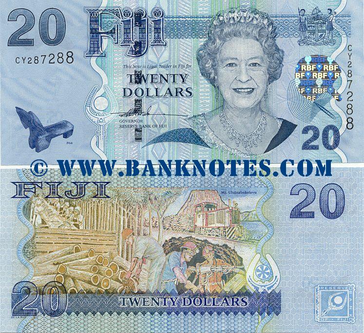 Fiji 20 Dollars (2007) (CY287289) UNC