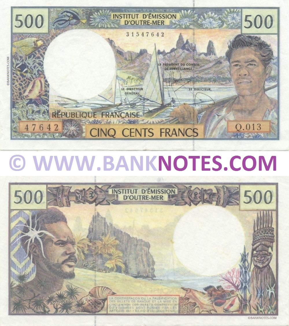 French Pacific Territories 500 Francs 2006 (Q.013/31547642) (lt. circulated) XF