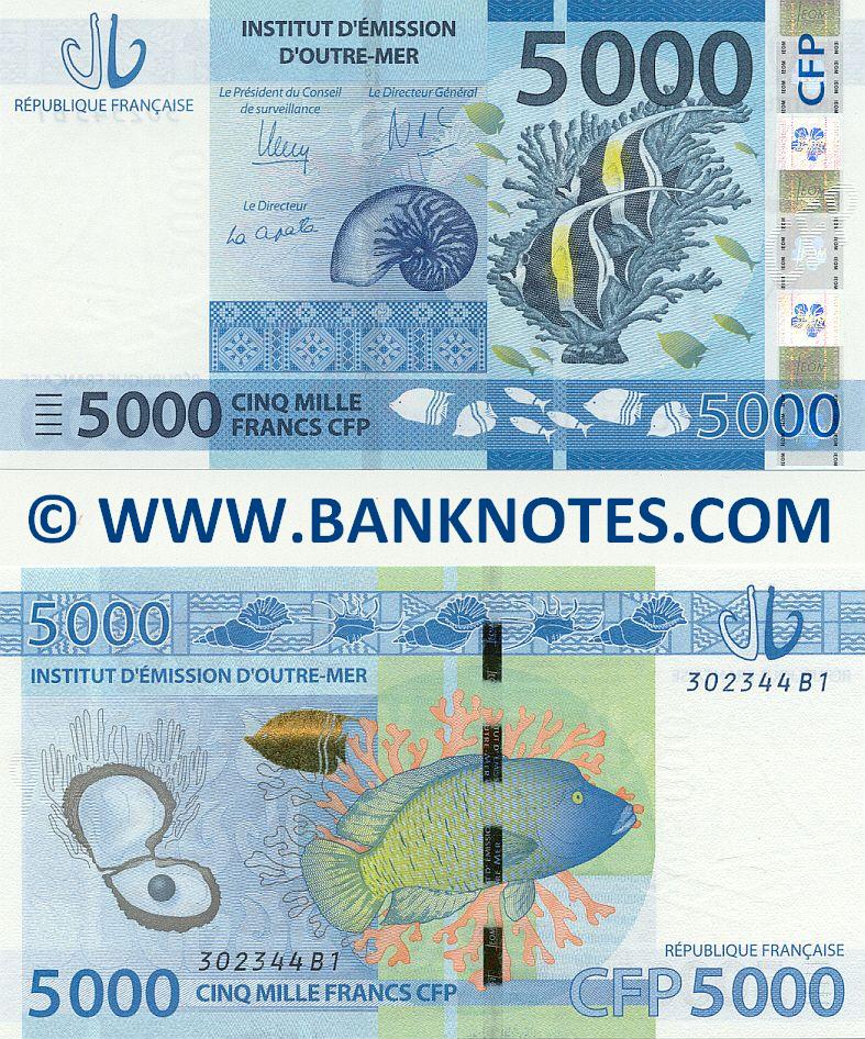 French Pacific Territories 5000 Francs (2014) (302347B1) UNC