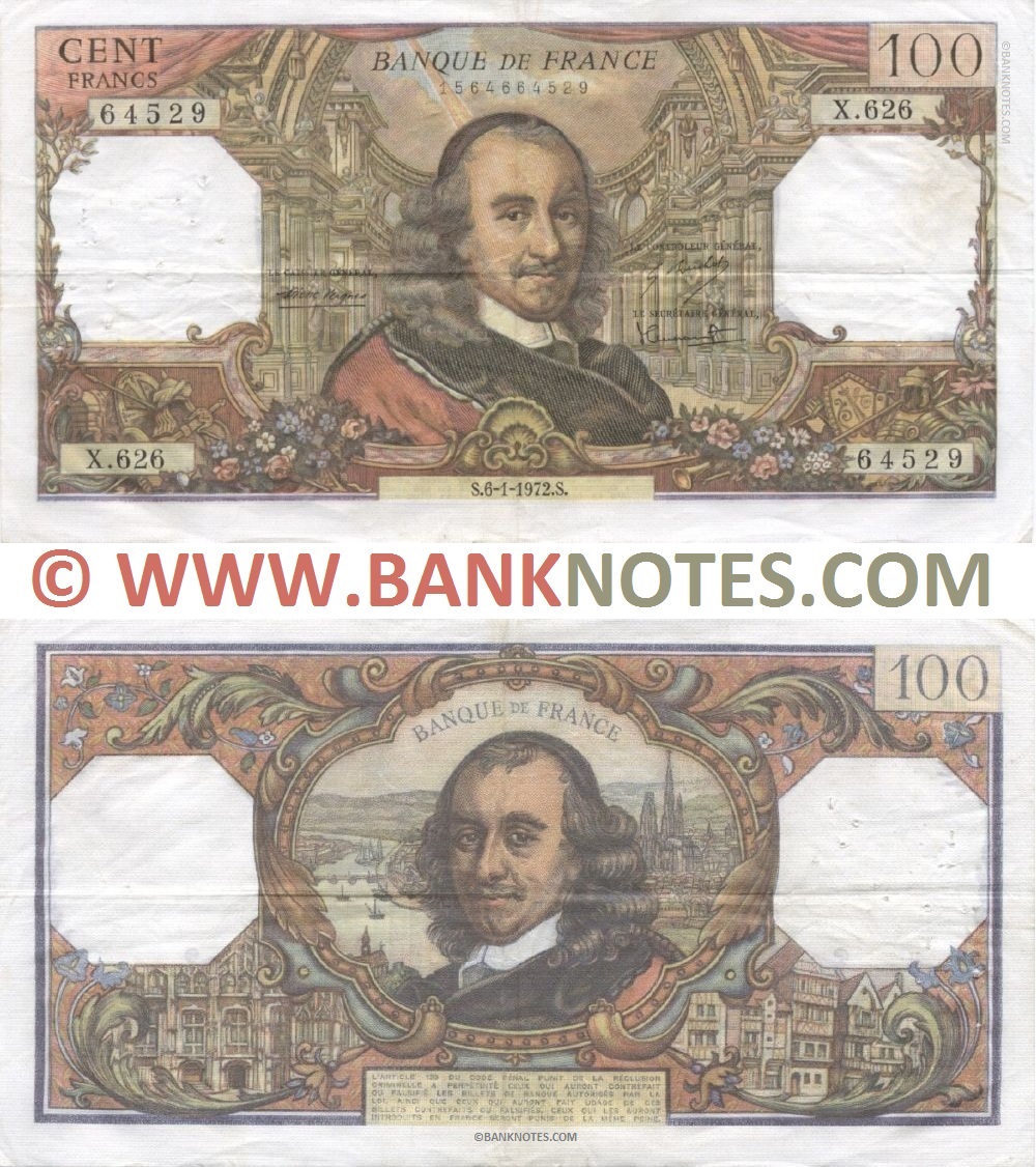 France 100 Francs 6.1.1972 (1964–1979)