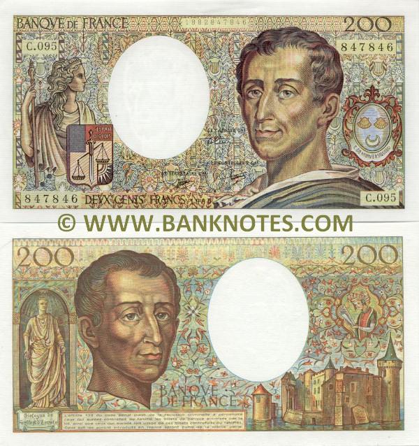 France 200 Francs 1992 (M.141/2811828235) (circulated) VF-XF