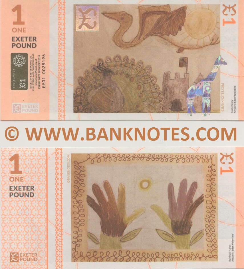 Great Britain One Exeter Pound 2015 (EP01/0029xxx) UNC