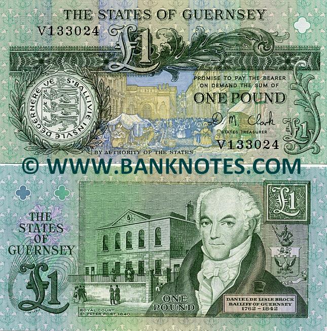 Guernsey 1 Pound (1991-95) (V1330xx) UNC