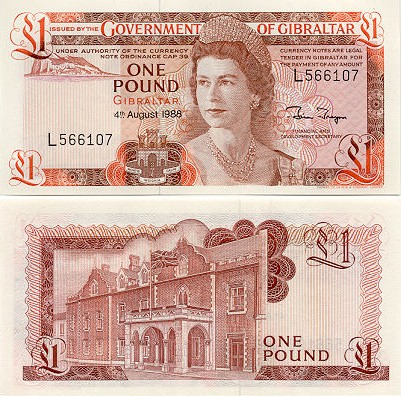 Gibraltar 1 Pound 4.8.1988 (L5817xx) UNC