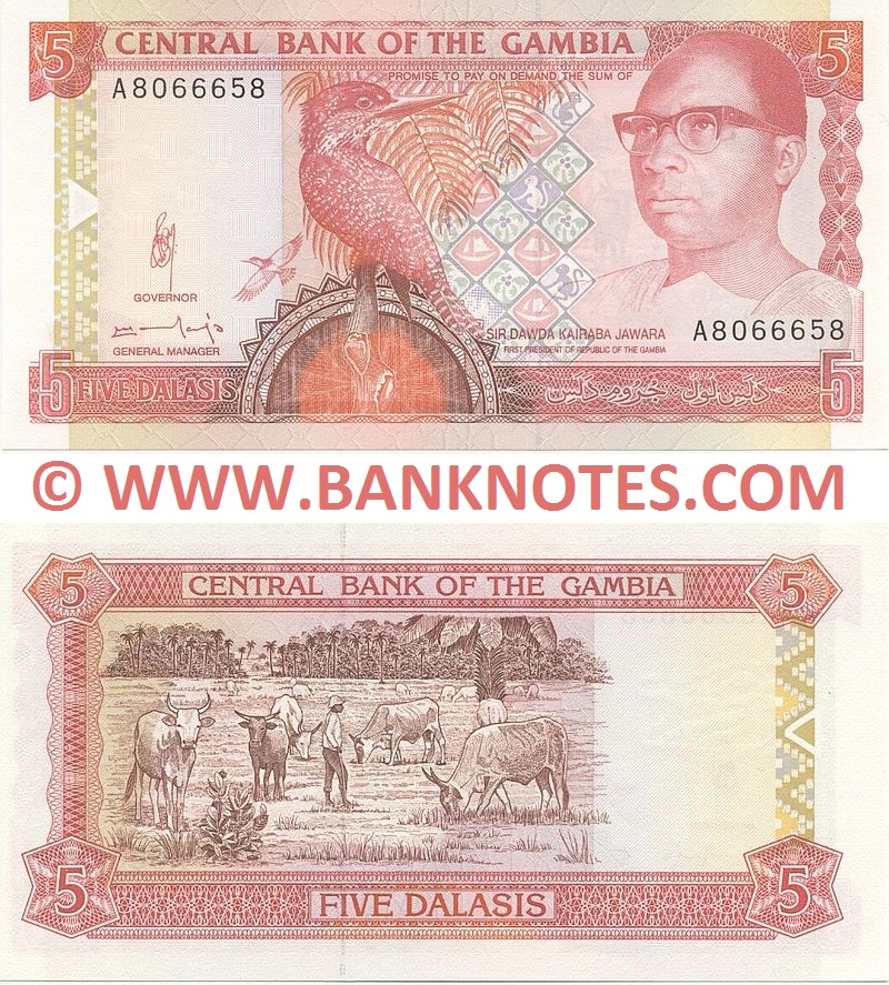 Gambia 5 Dalasis (1991-95) (A8066658) UNC