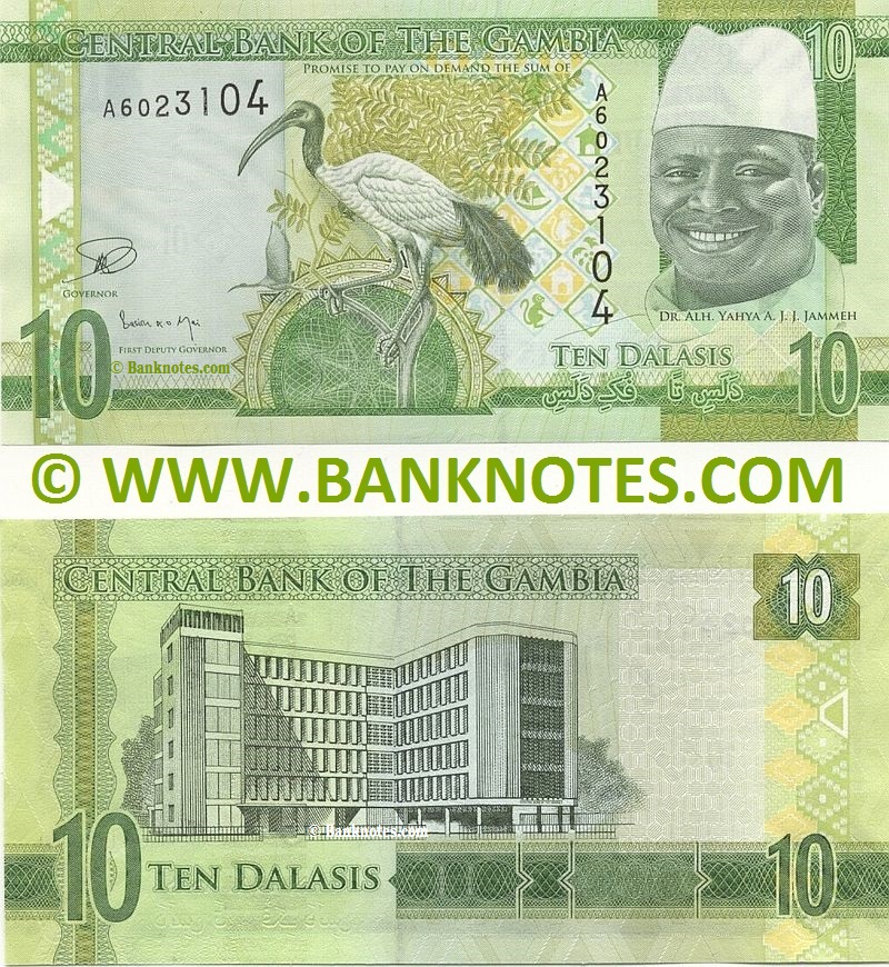 Gambia 10 Dalasis (2015) (A60231xx) UNC