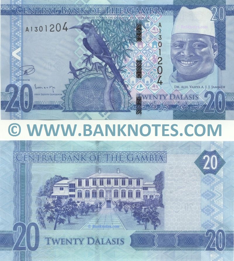 Gambia 20 Dalasis (2015) (A13012xx) UNC