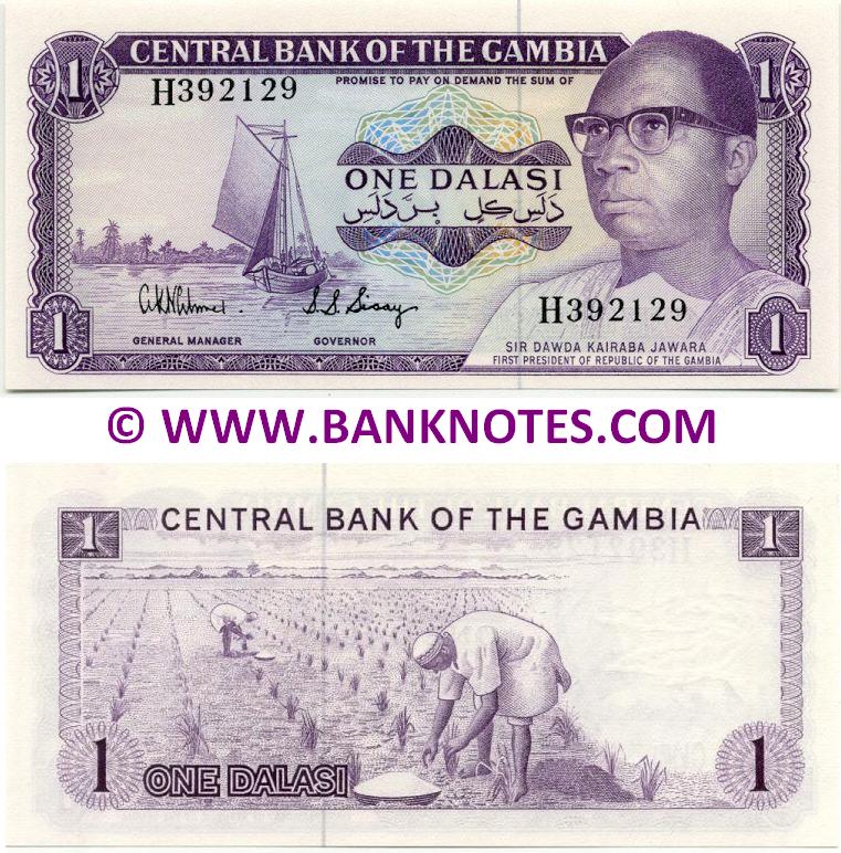 Gambia 1 Dalasi (1972-86) (H392129) UNC