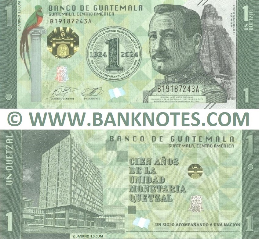 Guatemala 1 Quetzal 15.11.2023 (B191872xxA) UNC