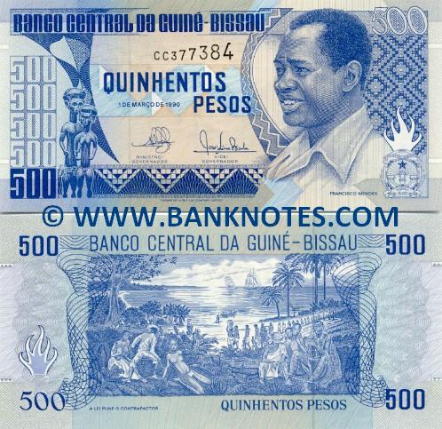 Guinea-Bissau 500 Pesos 1990 (CC3791xx) UNC