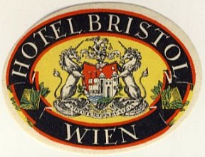 Austria: Vienna: Hotel Bristol (never hinged, with full glue)