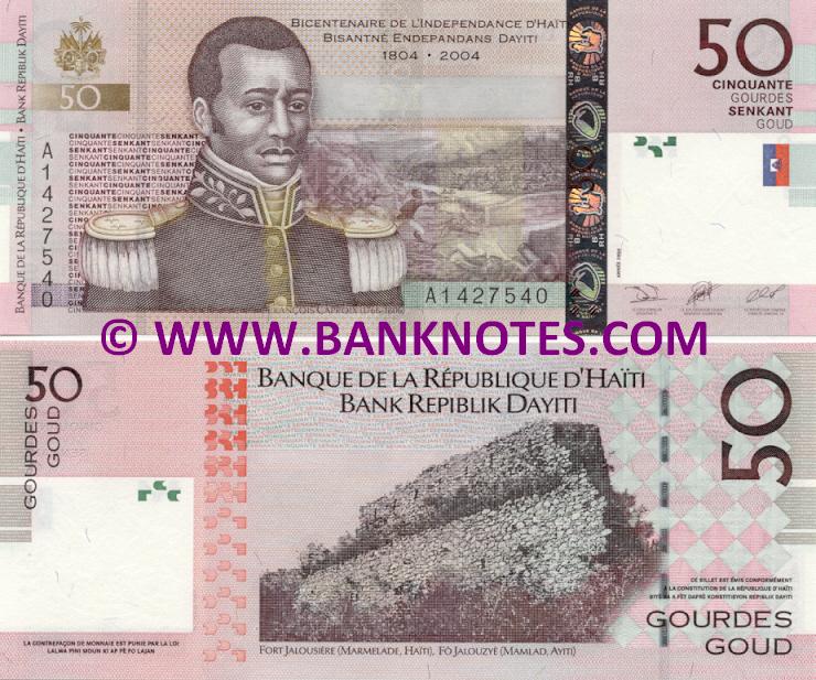 Haiti 50 Gourdes 2004 (A14275xx) UNC