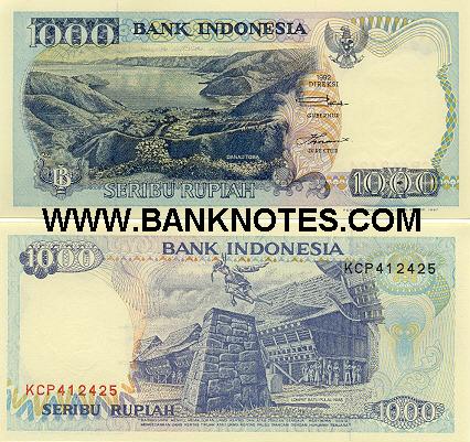 Indonesia 1000 Rupiah 1992/1997 (KCP4124xx) UNC