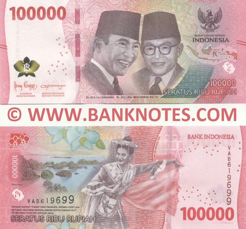 Indonesia 100000 Rupiah 2022