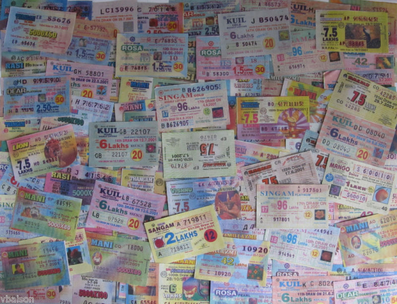 India 100 different lottery tickets (dated around year 2000)