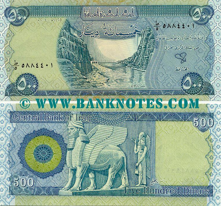 Iraq 500 Dinars 2004