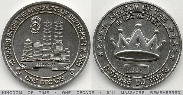 Kingdom of Time Coin One Decade 2011 (# A0004) UNC
