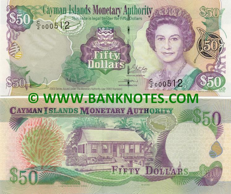 Cayman Islands 50 Dollars 2003 (C/2 000511) UNC