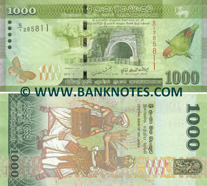 Sri Lanka 1000 Rupees 1.1.2010 (S/1 285812) UNC