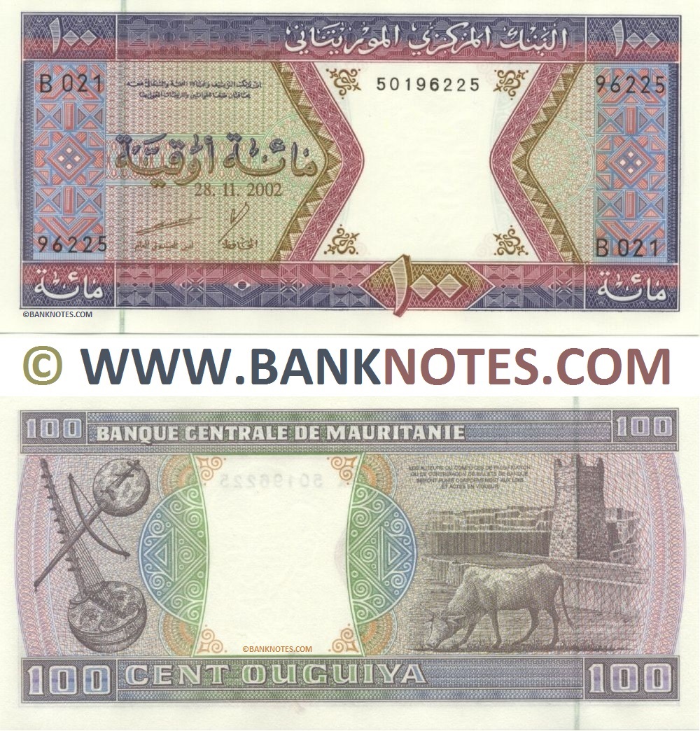 Mauritania 100 Ouguiya 28.11.2002 (B021/501962xx) UNC