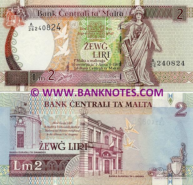 Malta 2 Liri (1994) (A/26 240847) UNC