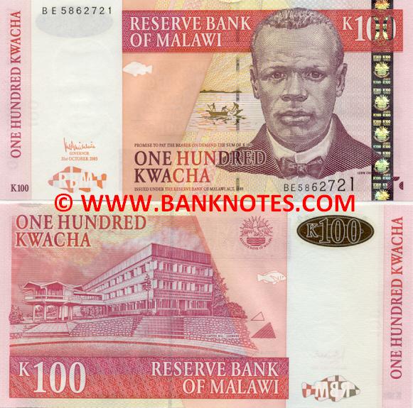 Malawi 100 Kwacha 31.10.2005 (BE58627xx) UNC